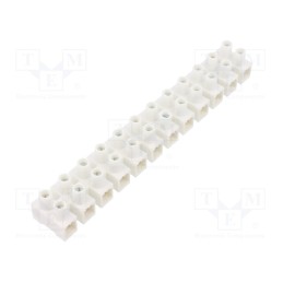 10 pcs : BM9203 - Terminal block, screw terminal, 10mm2, 450V, ways: 12, natural