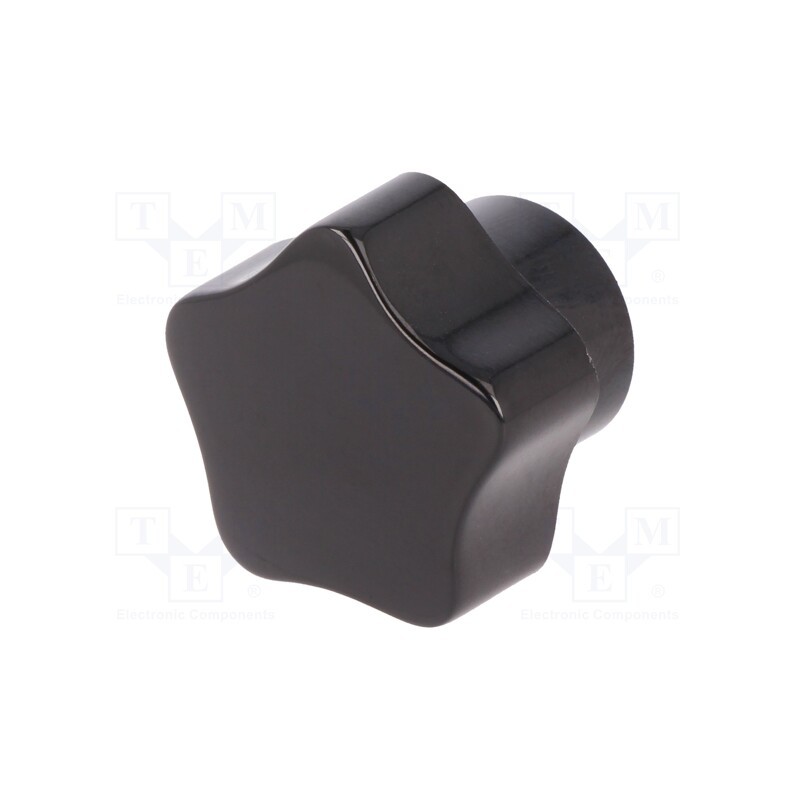 10 pcs : VC.192/25 B-M4 - Knob, Ø: 25mm, Int.thread: M4, 10mm, H: 21mm, duroplast PF, VC.192-B