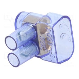 10 pcs : BM9416 - Terminal block, screw terminal, 16mm2, 450V, ways: 1, terminals: 2