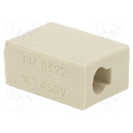 10 pcs : BM9522 - Terminal block, screw terminal, 16mm2, 450V, ways: 1, terminals: 2