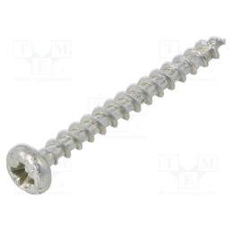 500 pcs : 1083430 - Screw, 4x40, Head: cheese head, Pozidriv, PZ2, steel, zinc, SPAX®
