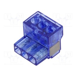 10 pcs : BM996 - Terminal block, screw terminal, 1÷6mm2, 450V, ways: 1, terminals: 3