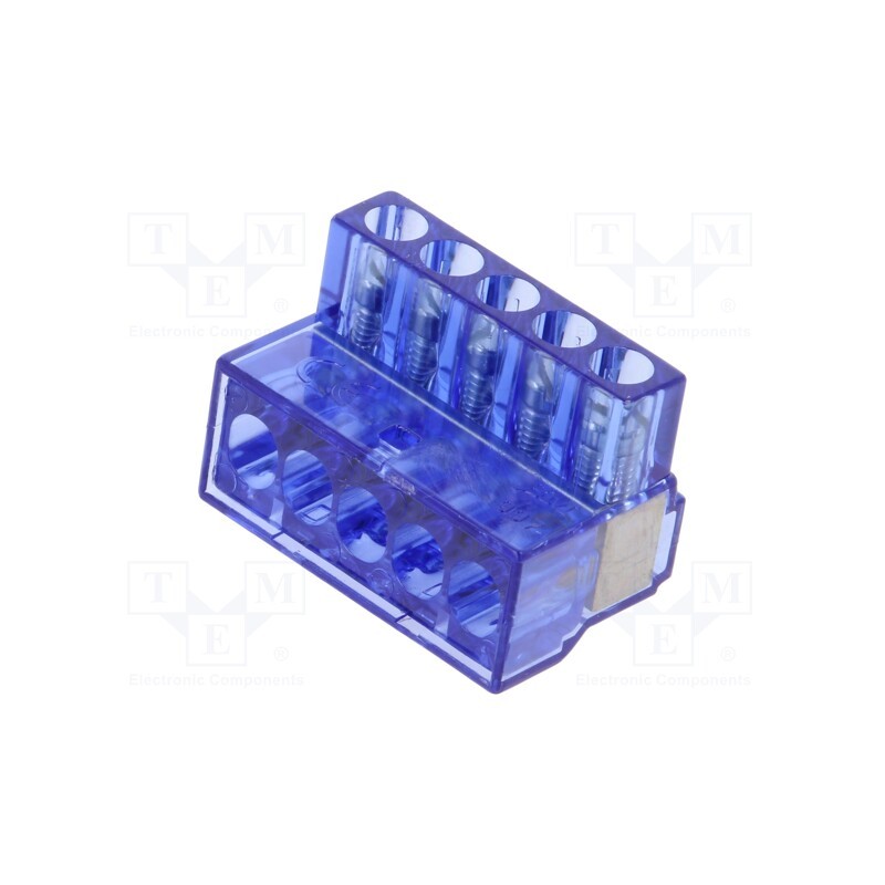 10 pcs : BM997 - Terminal block, screw terminal, 1÷6mm2, 450V, ways: 1, terminals: 5
