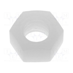 500 pcs : FIX-M5 - Nut, hexagonal, M5, polyamide, H: 4.4mm, 8mm