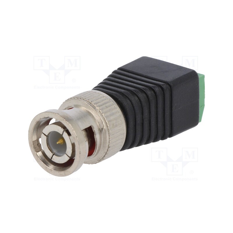 10 pcs : BNC-M-TB - Adapter, BNC male,terminal block, PIN: 2