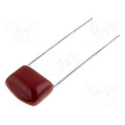 50 pcs : MPEM-1UR15/100 - Capacitor: polyester, 1uF, 100VDC, 15mm, ±10%, 17.6x6.7x11.6mm