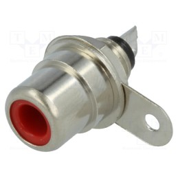 10 pcs : BTO 1 ROT - Socket, RCA, female, straight, soldering, nickel plated