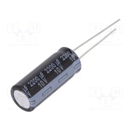 20 pcs : EEUFR1A222L - Capacitor: electrolytic, low ESR, THT, 2200uF, 10VDC, Ø10x25mm