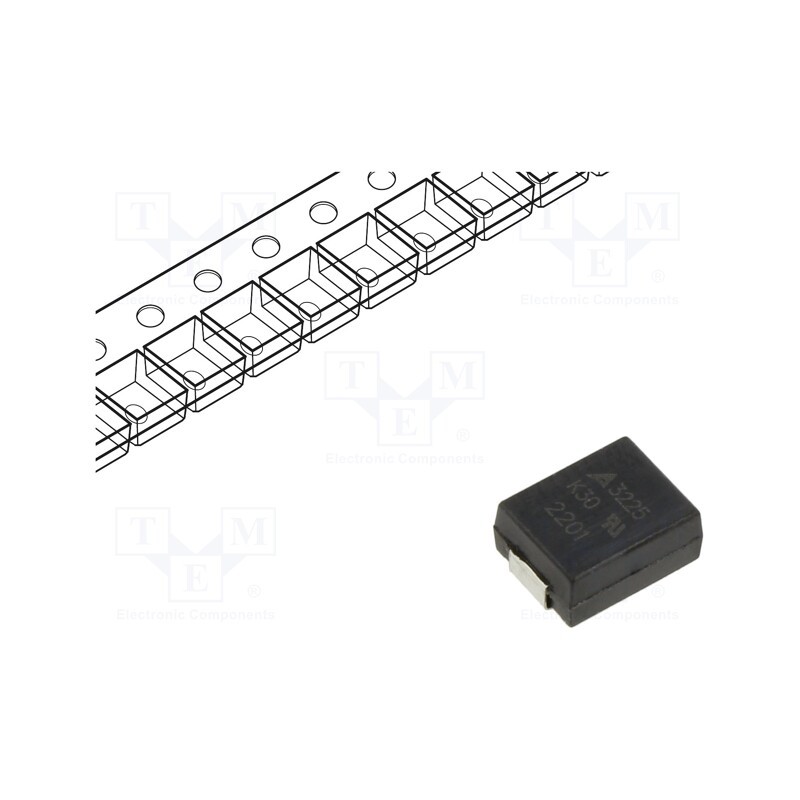10 pcs : B72650M0300K072 - Varistor: metal-oxide, SMD, 3225, 30VAC, 38VDC, 0.9J, 100A, 10mW