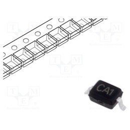 20 pcs : STS321033B100 - Diode: TVS, 350W, 3.6V, bidirectional, SOD323, , Ch: 1