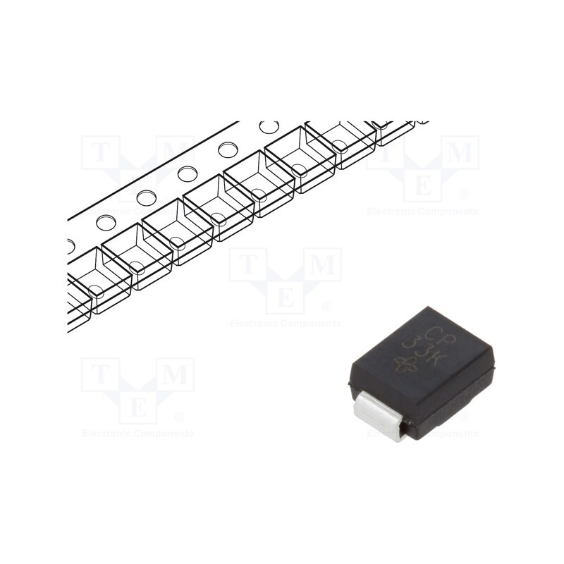 20 pcs : SMBJ36CA-E3/5B - Diode: TVS, 600W, 42.1V, 10.3A, bidirectional, SMB, , SMBJ