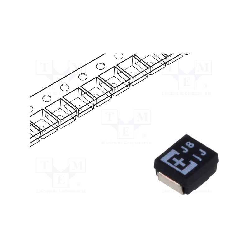 10 pcs : 6TPE220MAPB - Capacitor: tantalum-polymer, low ESR, 220uF, 6.3VDC, TPE, SMD, ±20%