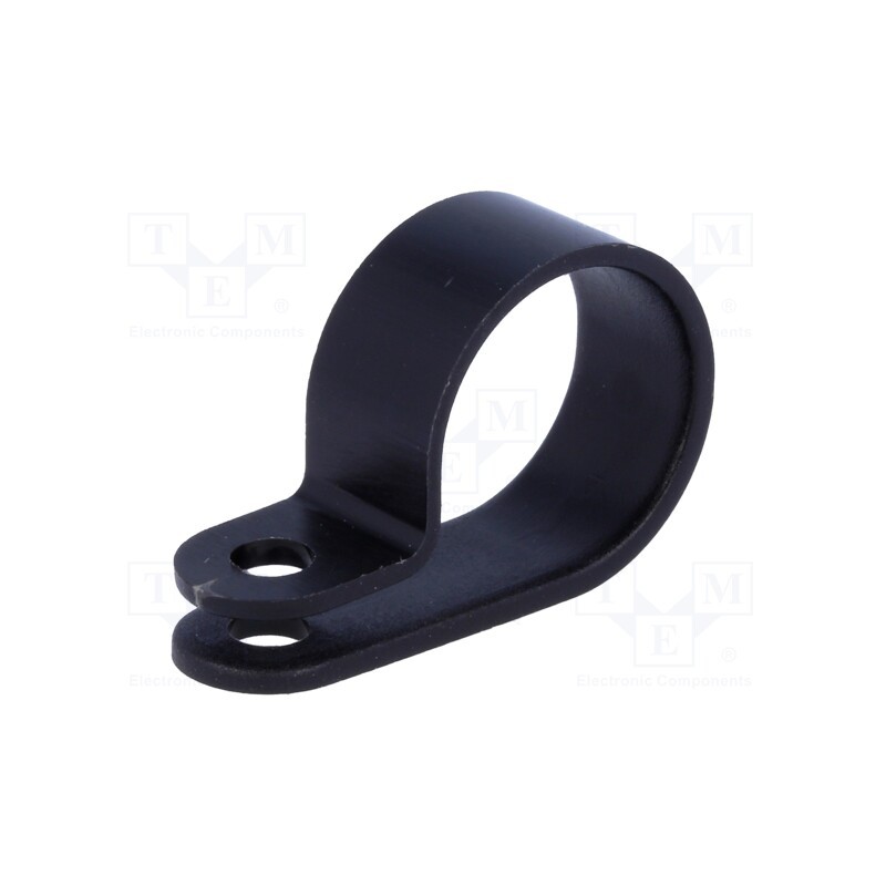 50 pcs : 211-60009 - Fixing clamp, Cable P-clips, ØBundle : 17.5mm, W: 10mm, polyamide