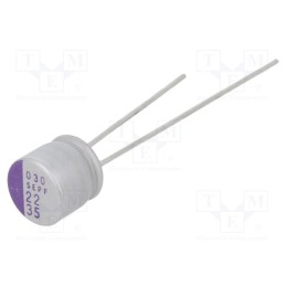 10 pcs : 35SEPF22M - Capacitor: polymer, 22uF, 35VDC, SEPF, THT, ±20%, -55÷105°C, OS-CON
