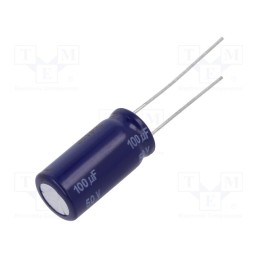 10 pcs : ECEA1HN101U - Capacitor: electrolytic, bipolar, THT, 100uF, 50VDC, Ø10x20mm, ±20%