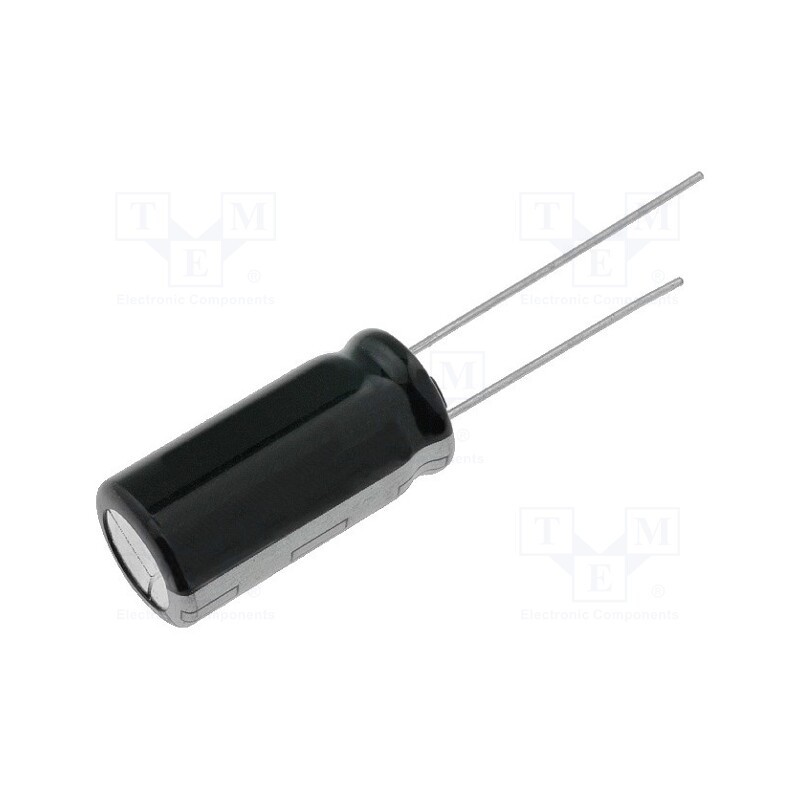 10 pcs : EEUEB1E471 - Capacitor: electrolytic, THT, 470uF, 25VDC, Ø10x16mm, Pitch: 5mm