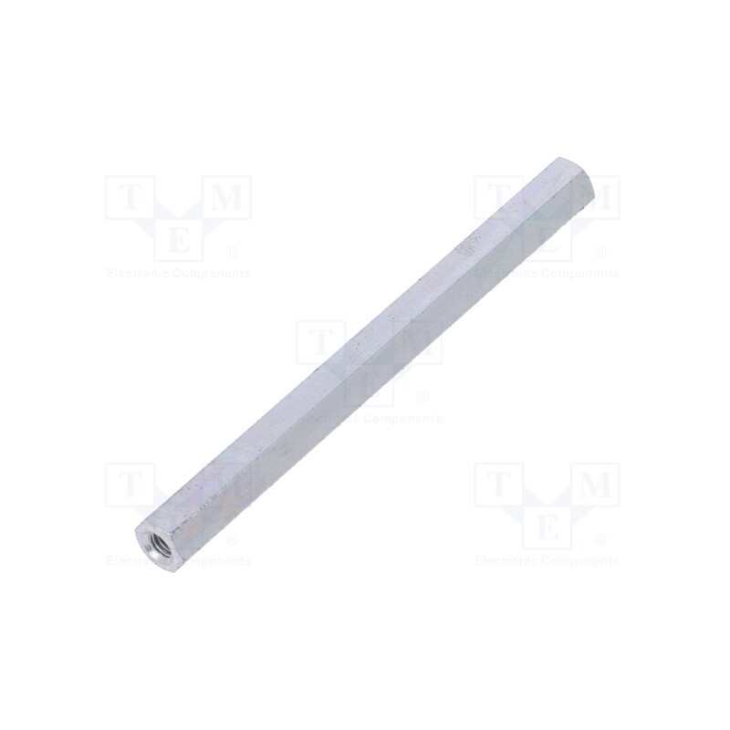 50 pcs : 126X80 - Screwed spacer sleeve, 80mm, Int.thread: M4, hexagonal, steel
