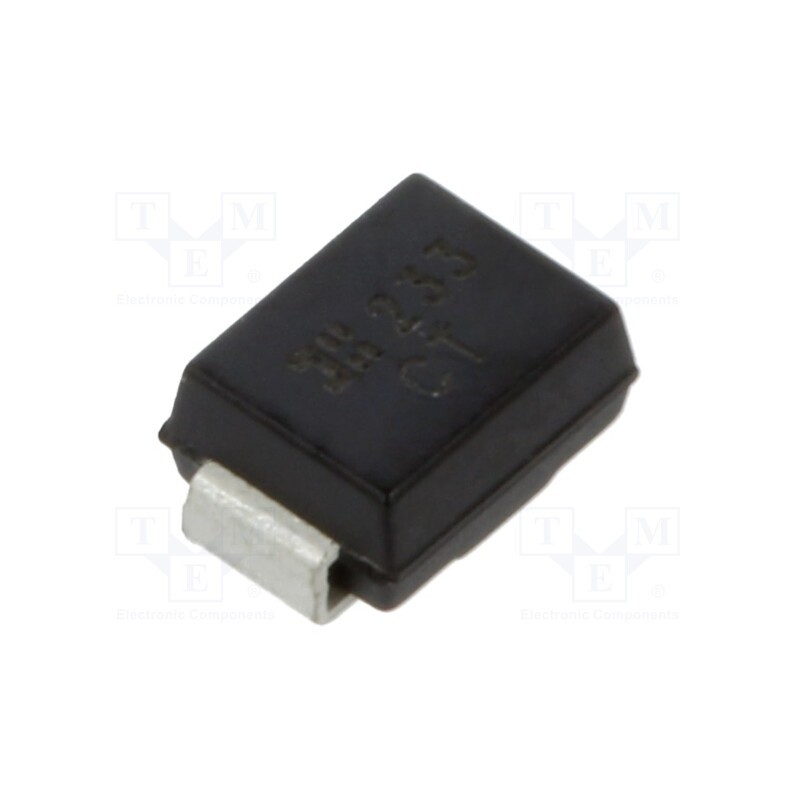 20 pcs : SMBJ43CA-13-F - Diode: TVS, 600W, 44.4V, 8.6A, bidirectional, SMB,