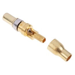 1 pcs - RS PRO Male Solder D-Sub Connector Coaxial Contact, Gold over Nickel Coaxial