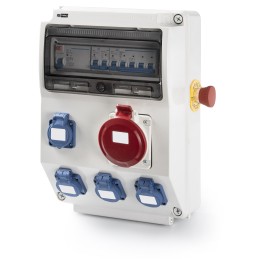 1 pcs - RS PRO IP44 3P + N + E Industrial Power Socket, Rated At 40A, 400 V