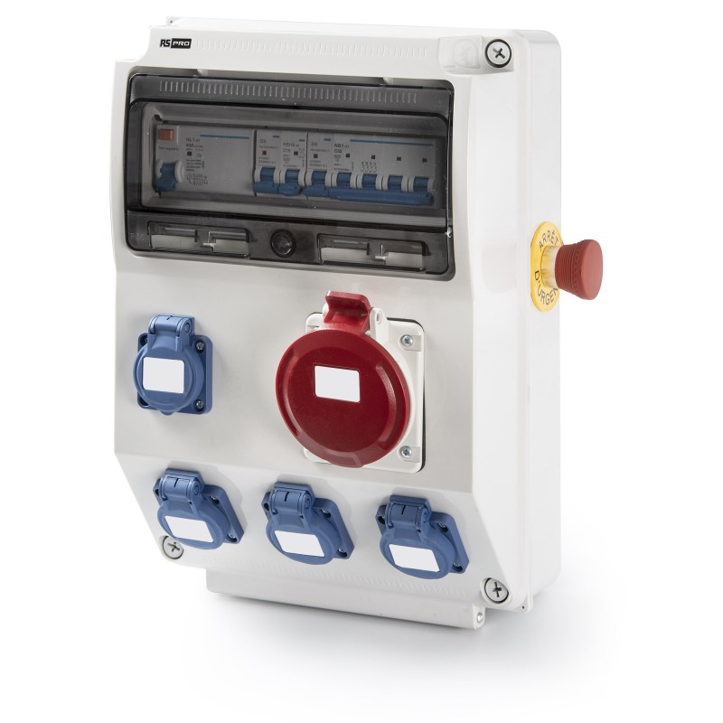 1 pcs - RS PRO IP44 3P + N + E Industrial Power Socket, Rated At 40A, 400 V