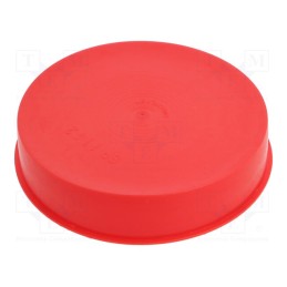 50 pcs : 15370 -AS - Plugs, Body: red, Out.diam: 119.9mm, H: 28.9mm, Mat: LDPE, push-in