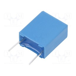 10 pcs : B32520C1105K000 - Capacitor: polyester, 1uF, 63VAC, 100VDC, 7.5mm, ±10%, 10.3x12x6mm