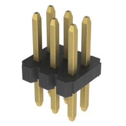 10 pcs - Amphenol Communications Solutions Minitek127 Series Vertical Through Hole PCB Header, 6 Contact(s), 1.27mm Pitch, 2