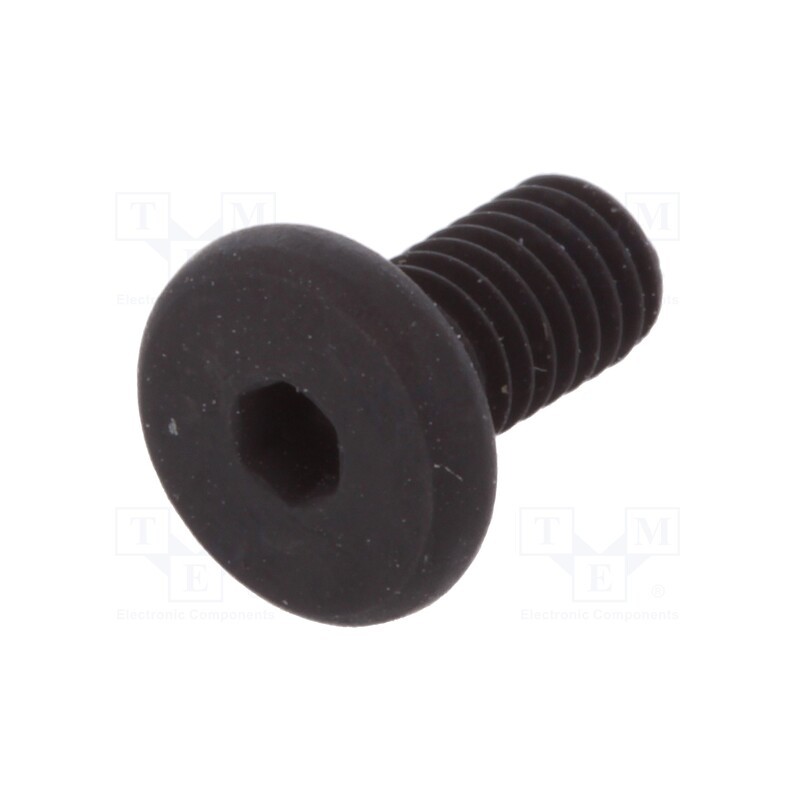 100 pcs : 3555982 - Screw, M3x6, 0.5, Head: cheese head, hex key, HEX 1,5mm, steel