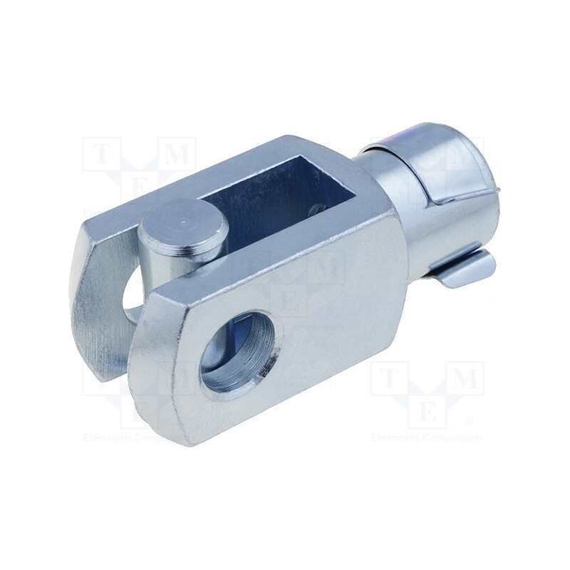 10 pcs : GN 751-6-12-M6-B - Fork joint, Øhole: 6mm, M6, 1, right hand thread,inside, steel