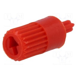 50 pcs : CA6 6022R - Knob, shaft knob, red, Ø5mm, for mounting potentiometers, CA6
