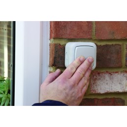 1 pcs - Timeguard Grey Push Button Light Switch, 1 Way, 1 Gang, Powerseal