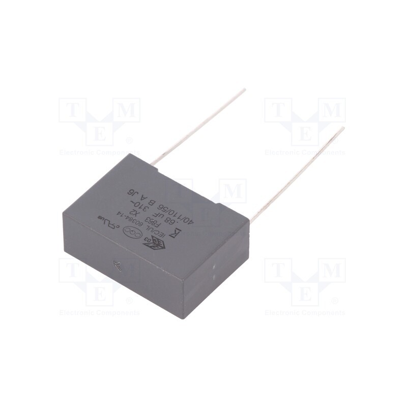 10 pcs : F863DN684K310ALW0L - Capacitor: polypropylene, 0.68uF, 26.5x18.5x10mm, THT, ±10%, F863