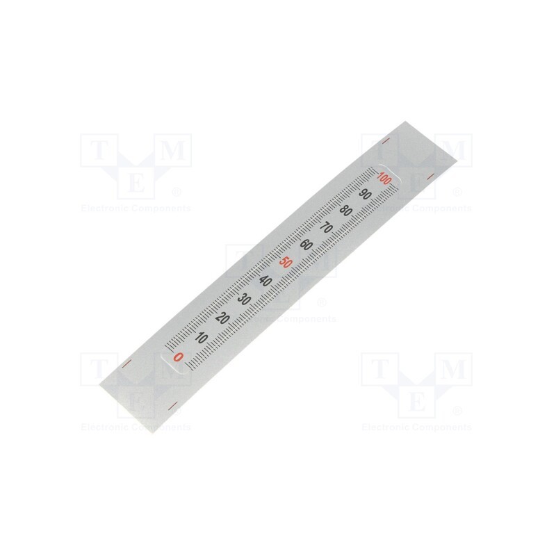 10 pcs : GN 711-KUS-100-S-U - Ruler, figures vertically arranged,self-adhesive, W: 11mm