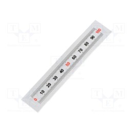 10 pcs : GN 711-KUS-100-W-L - Ruler, figures horizontally arranged,self-adhesive, W: 11mm
