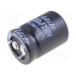 10 pcs : PL2E221MND2231 - Capacitor: electrolytic, SNAP-IN, 220uF, 250VDC, Ø22x31mm, ±20%