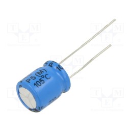 50 pcs : ZRC00DC2211VTNL - Capacitor: electrolytic, THT, 220uF, 35VDC, Pitch: 5mm, ±20%, 10000h