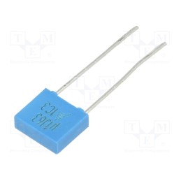 50 pcs : B32529C0104J289 - Capacitor: polyester, 0.1uF, 40VAC, 63VDC, 5mm, ±5%, 7.3x6.5x2.5mm