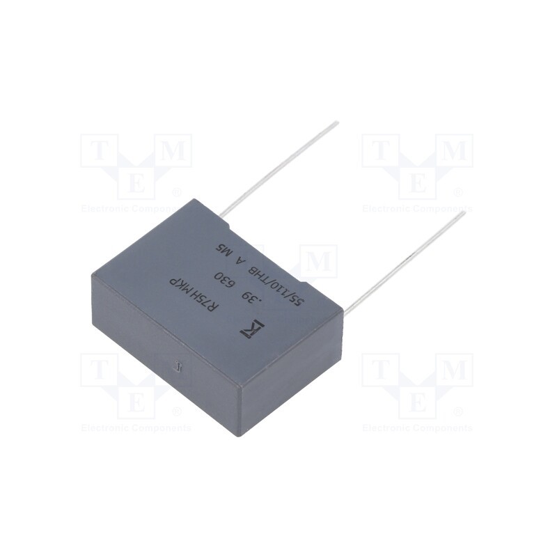 10 pcs : R75PN339050H3J - Capacitor: polypropylene, 390nF, 26.5x10x18.5mm, THT, ±5%, 22.5mm