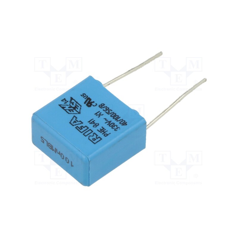 10 pcs : PHE841EB6100MR17T0 - Capacitor: polypropylene, 100nF, 18x17.5x9.5mm, THT, ±20%, 15mm