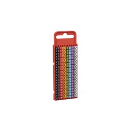 1 Bag of 200 - HellermannTyton WIC1 Snap On Cable Markers, assorted colours, Pre-printed '0 - 9', 2 - 2.8mm Cable