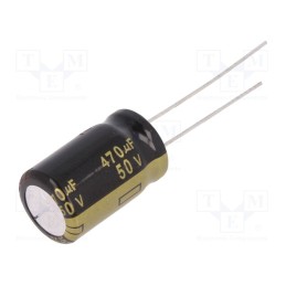 10 pcs : EEUFM1H471 - Capacitor: electrolytic, low ESR, THT, 470uF, 50VDC, Ø12.5x20mm