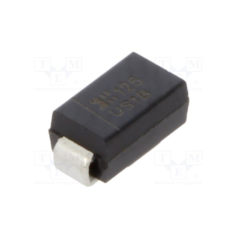 20 pcs : US1B-13-F - Diode: rectifying, SMD, 100V, 1A, 50ns, SMA, Ufmax: 1V, Ifsm: 30A