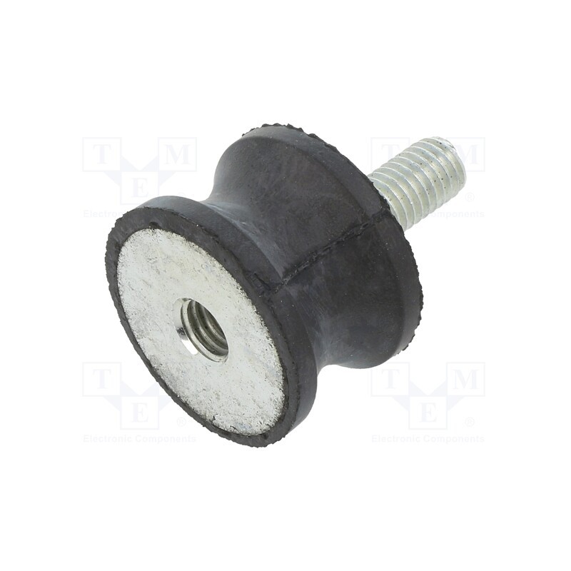 10 pcs : DVC.2-30-22-20-M8-20-55 - Vibration damper, M8, Ø: 30mm, rubber, L: 20mm, Thread len: 23mm