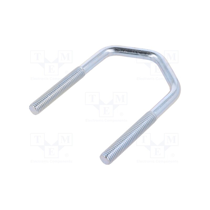 10 pcs : CBTD10.61(2') - U-bolt, D, 1.5, steel, zinc, for antenna fixing, 61mm, triangular