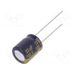 20 pcs : EEUFC2A330 - Capacitor: electrolytic, low ESR, THT, 33uF, 100VDC, Ø10x12.5mm