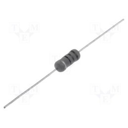 50 pcs : KNPA1WJ0100A10 - Resistor: wire-wound, high voltage, THT, 10Ω, 1W, ±5%, Ø5x12mm