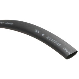 1 Reel of 8 M - RS PRO Heat Shrink Tubing, Black 6.4mm Sleeve Dia. x 8m Length 2:1 Ratio