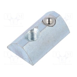 50 pcs : 96005 - Nut, for profiles, Width of the groove: 8mm, steel, T-slot