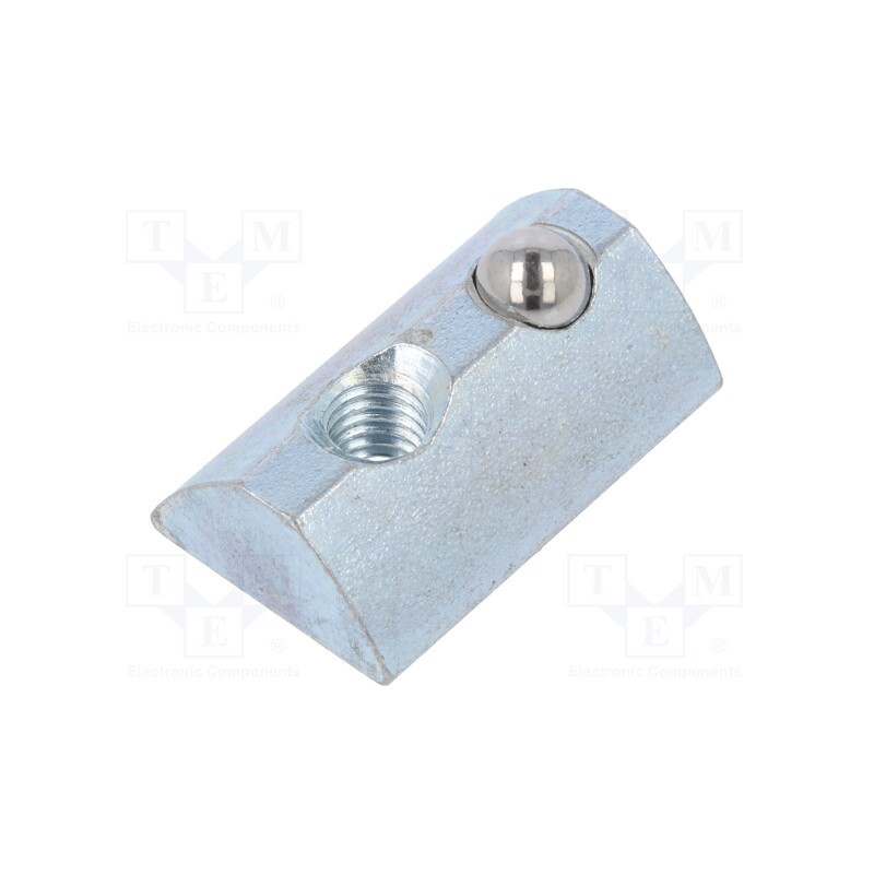50 pcs : 96005 - Nut, for profiles, Width of the groove: 8mm, steel, T-slot